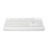 TECLADO USB OEX TC401 TECLAS REDONDAS POP BRANCO