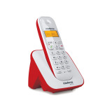 TELEFONE SEM FIO INTELBRAS TS3110 ID CHAMADAS BRANCO E VERMELHO