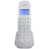 TELEFONE SEM FIO MOTOROLA MOTO 700W - IDENTIFICADOR DE CHAMADAS, DISPLAY LUMINOSO, DECT 6.0, FUNÇÃO AGENDA - BRANCO