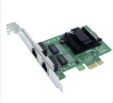 PLACA DE REDE DUAL PORT 10/100/1000 PCI-E COM SUPORTE LOW PROFILE PRV2P1000E VINIK