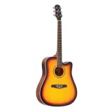 VIOLAO ELETROACUSTICO AÇO FOLK LONDON LE30C STRINBERG SUNBURST