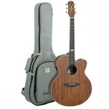 VIOLAO  ELÉTROACUSTICO AÇO STRINBERG SJ300C KS ARTISTICO FOSCO COM CAPA